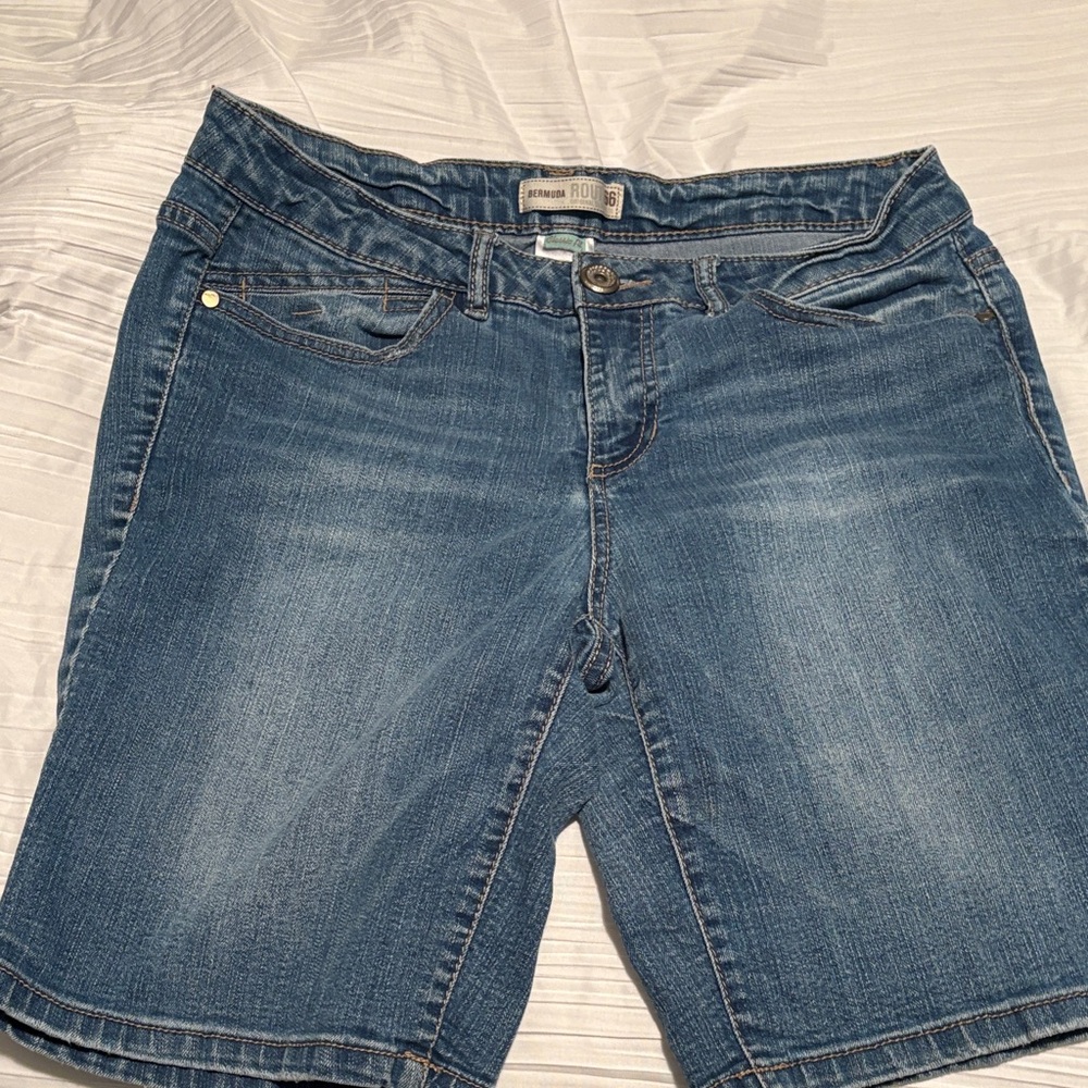 Route 66 Classic Blue Denim Bermuda Shorts